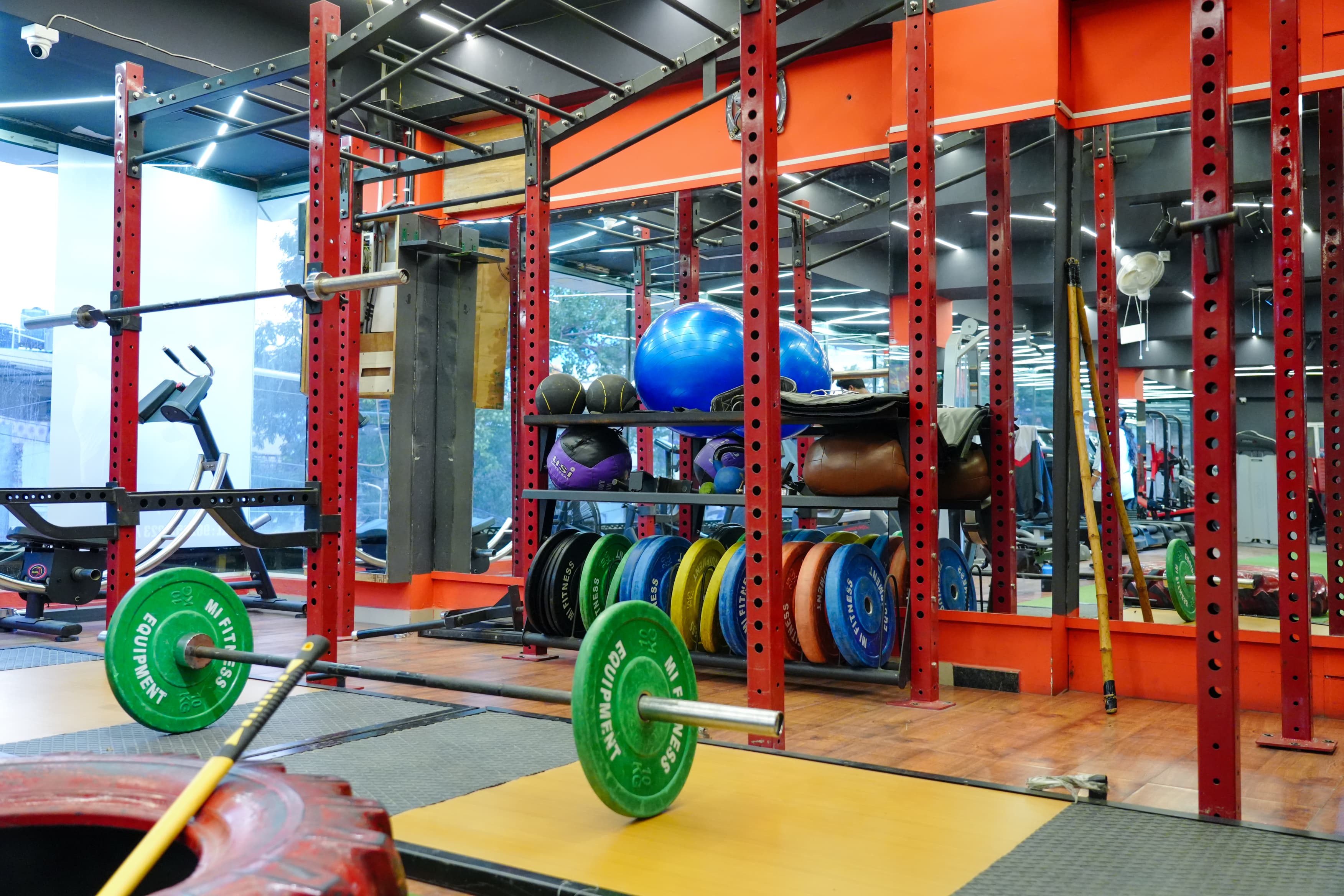Deadlift zone and free weights at HyperX Gym